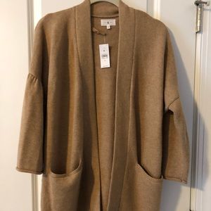 NWT LOFT camel cardigan